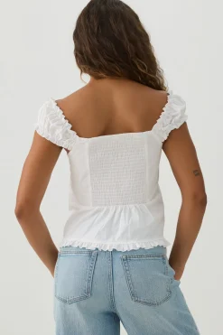 Off Shoulder Puff Sleeve Top