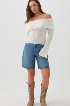 Off Shoulder Sweater