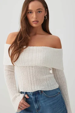 Off Shoulder Sweater