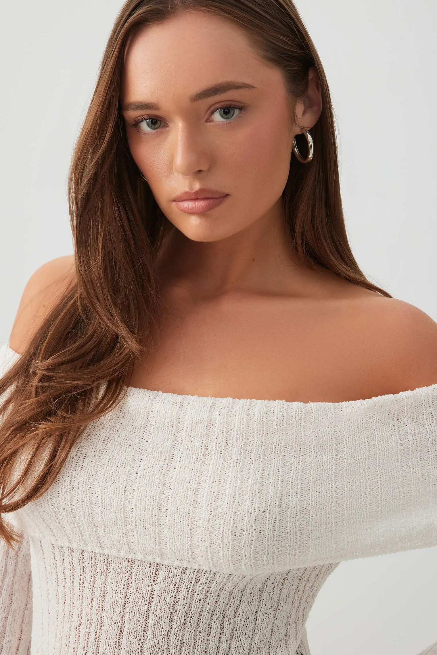 Off Shoulder Sweater