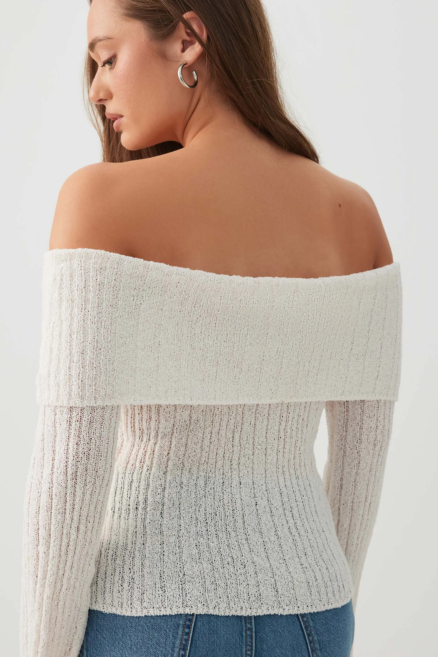 Off Shoulder Sweater
