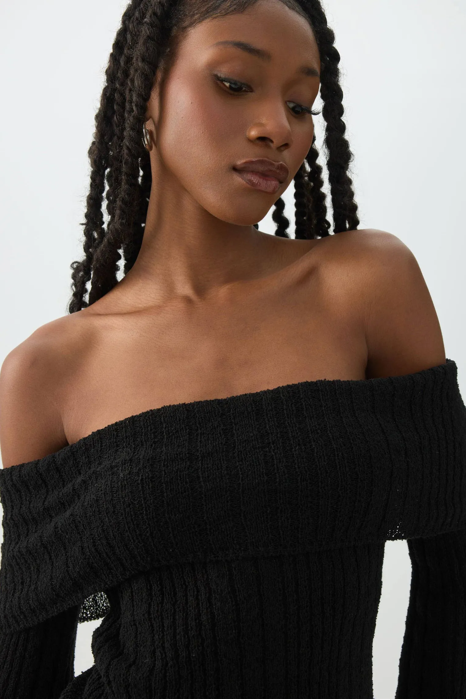 Off Shoulder Sweater