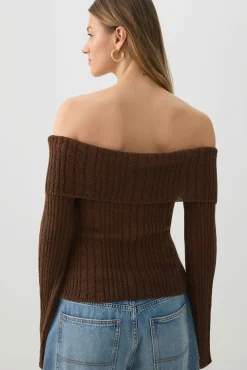 Off Shoulder Sweater