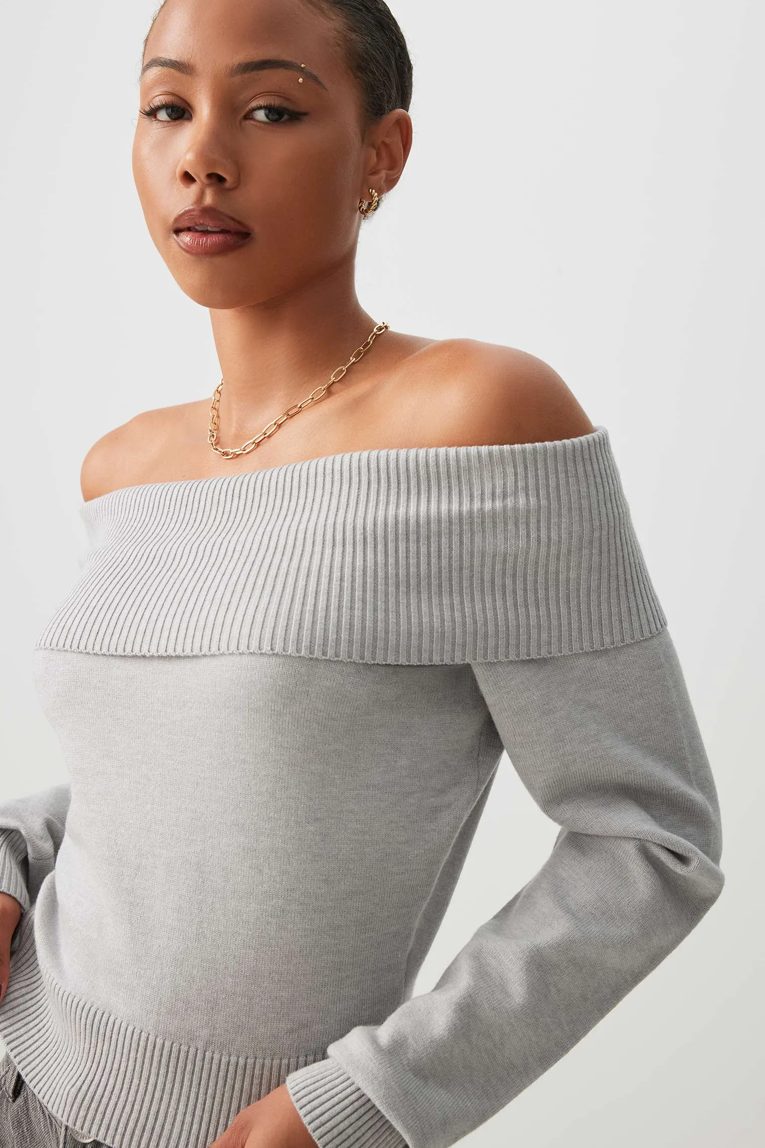 Off Shoulder Sweater
