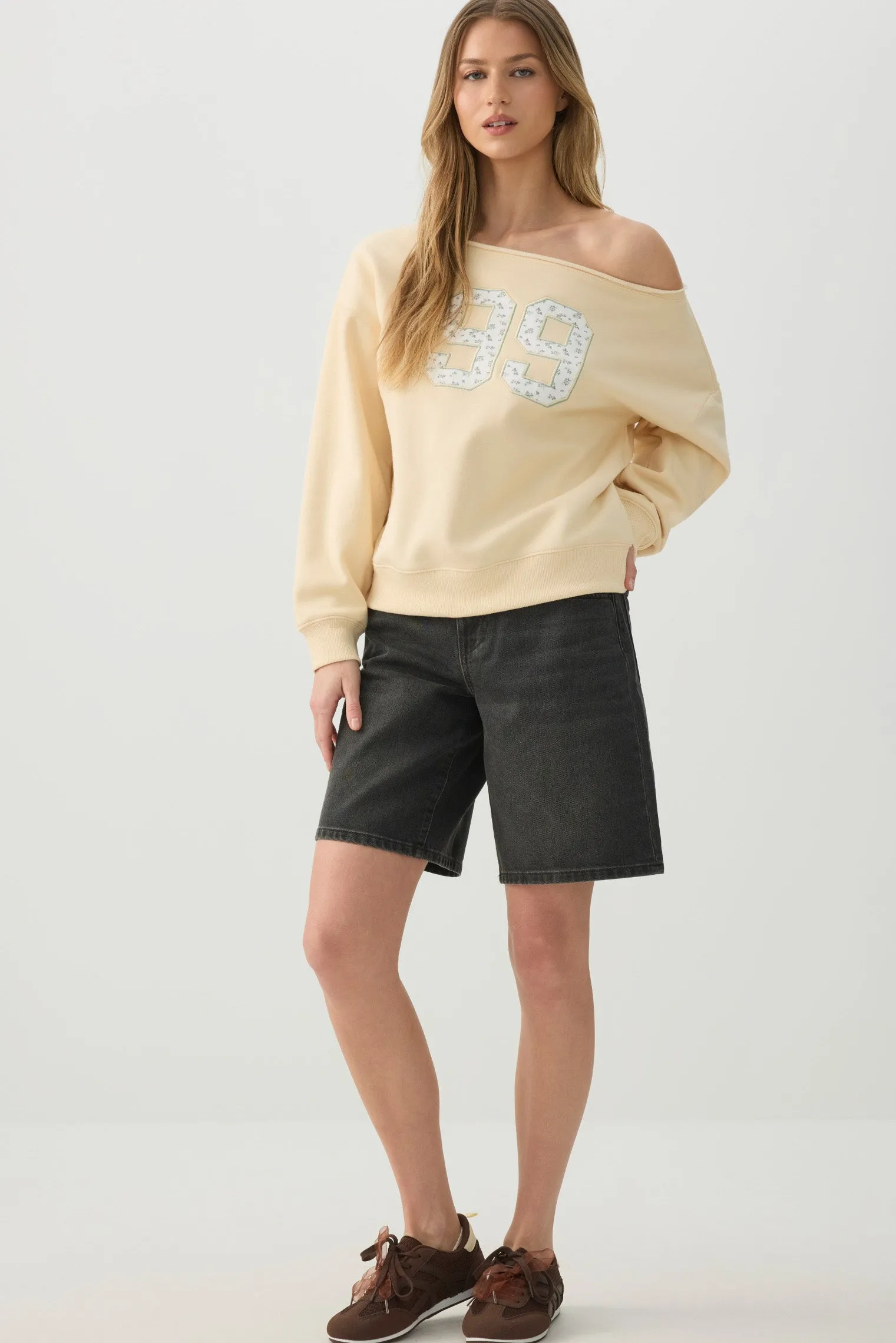 Off Shoulder Sweatshirt