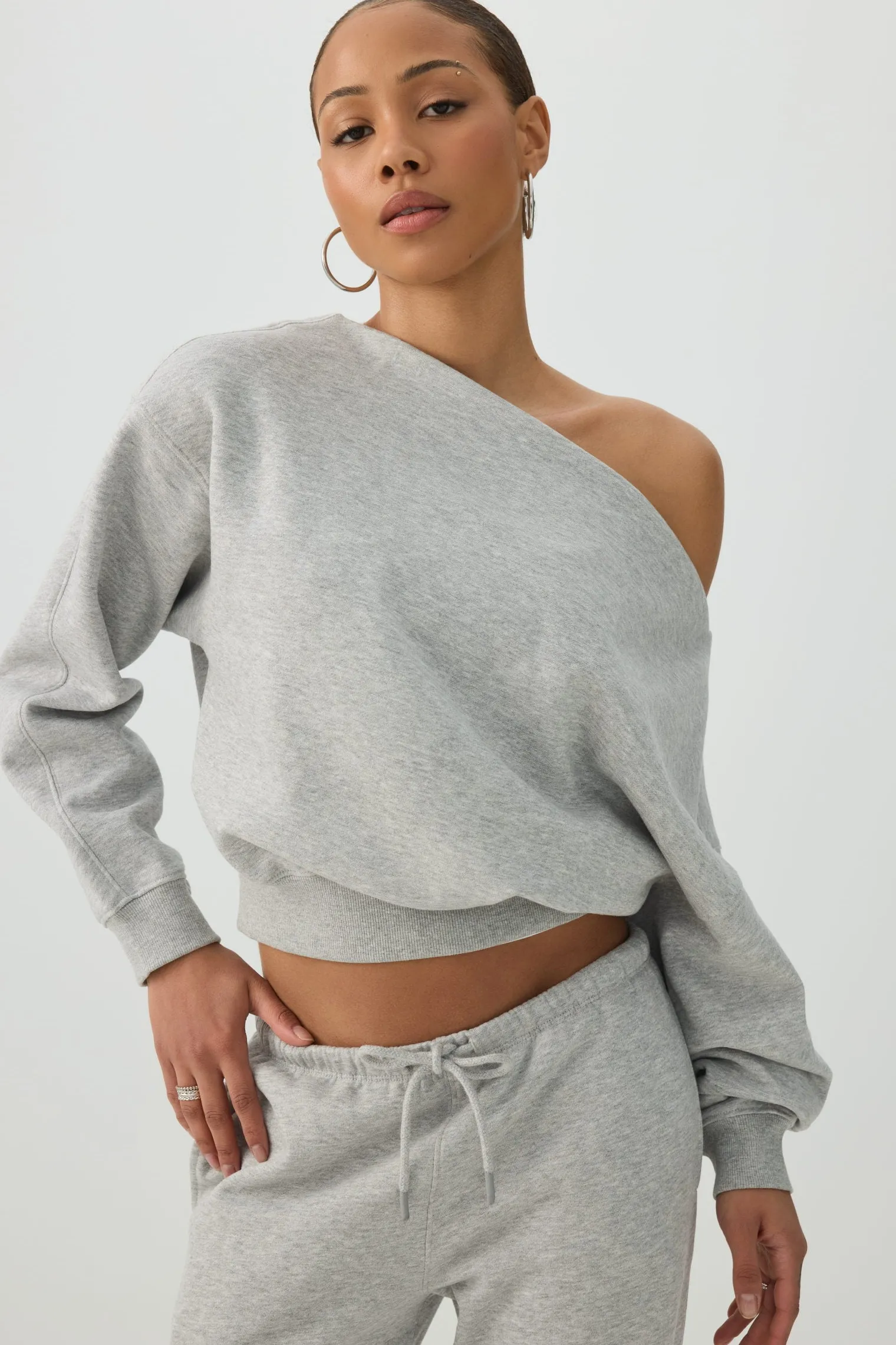 Off Shoulder Sweatshirt