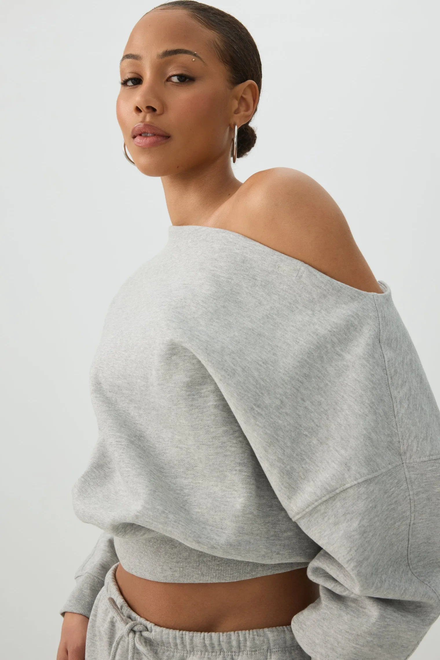 Off Shoulder Sweatshirt