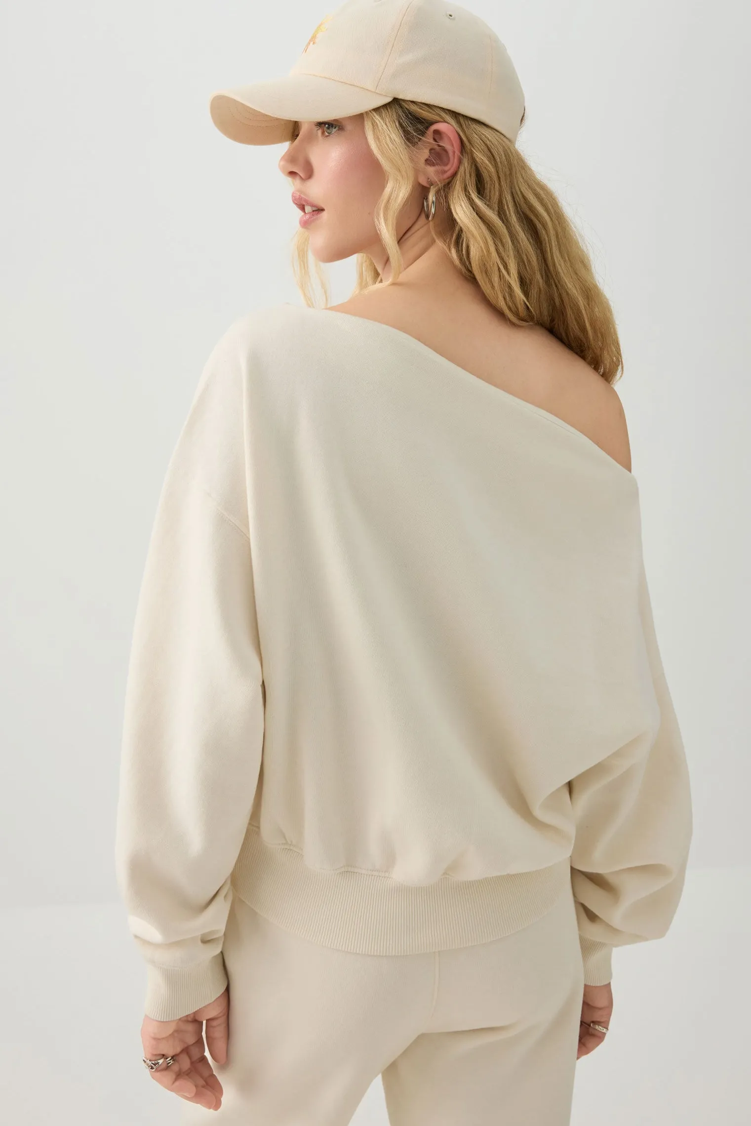 Off Shoulder Sweatshirt