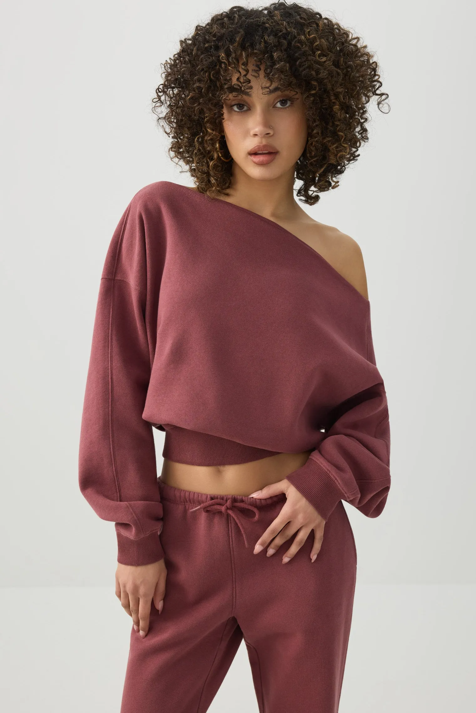 Off Shoulder Sweatshirt