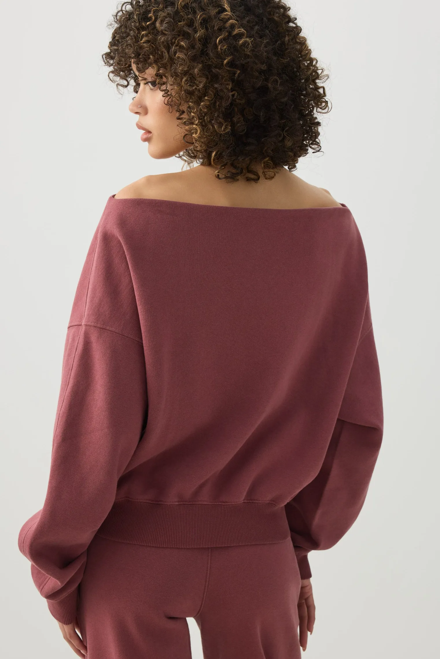 Off Shoulder Sweatshirt