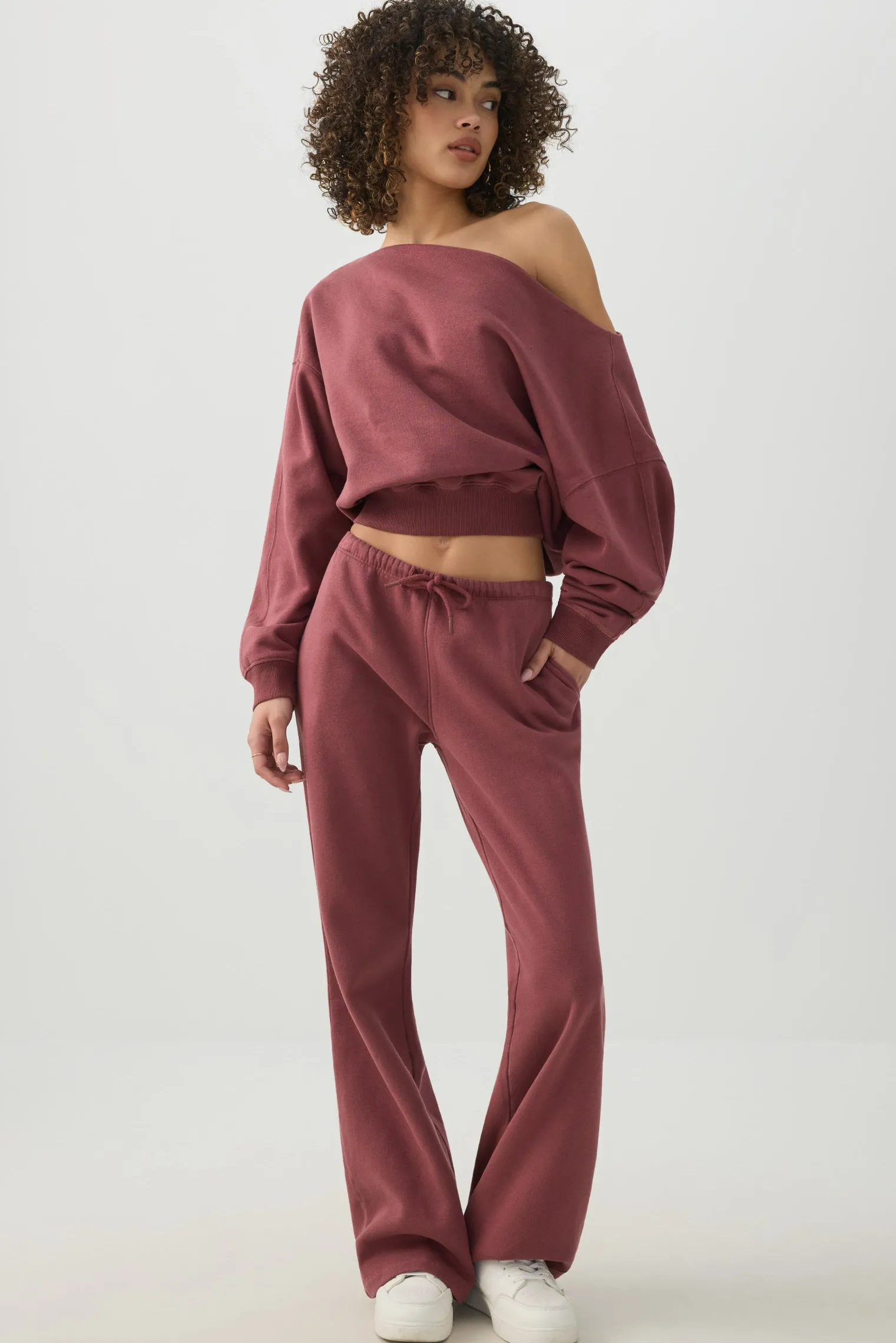 Off Shoulder Sweatshirt