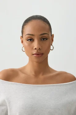 Off Shoulder Sweatshirt