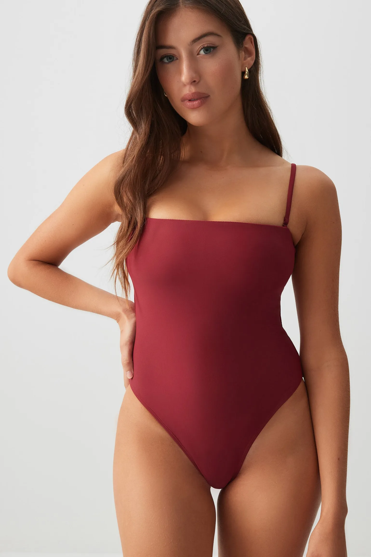 One Piece Swimsuit with Removable Straps
