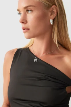 One Shoulder Ruched Mini Dress