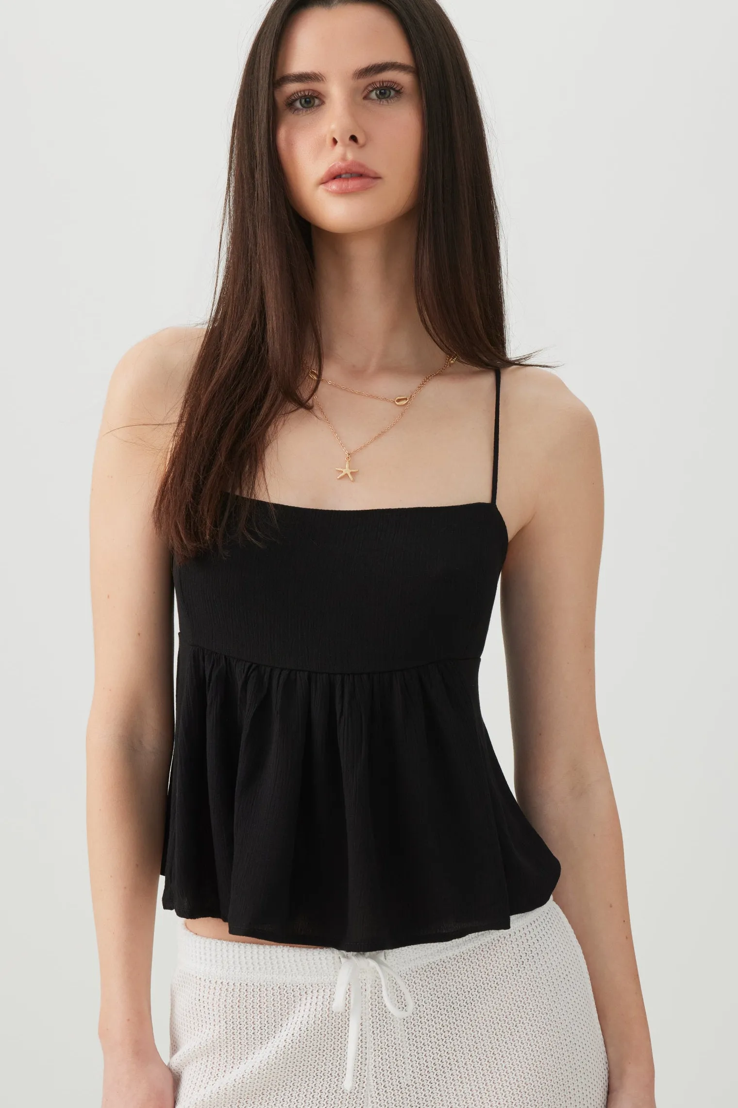 Open Back Tank Top