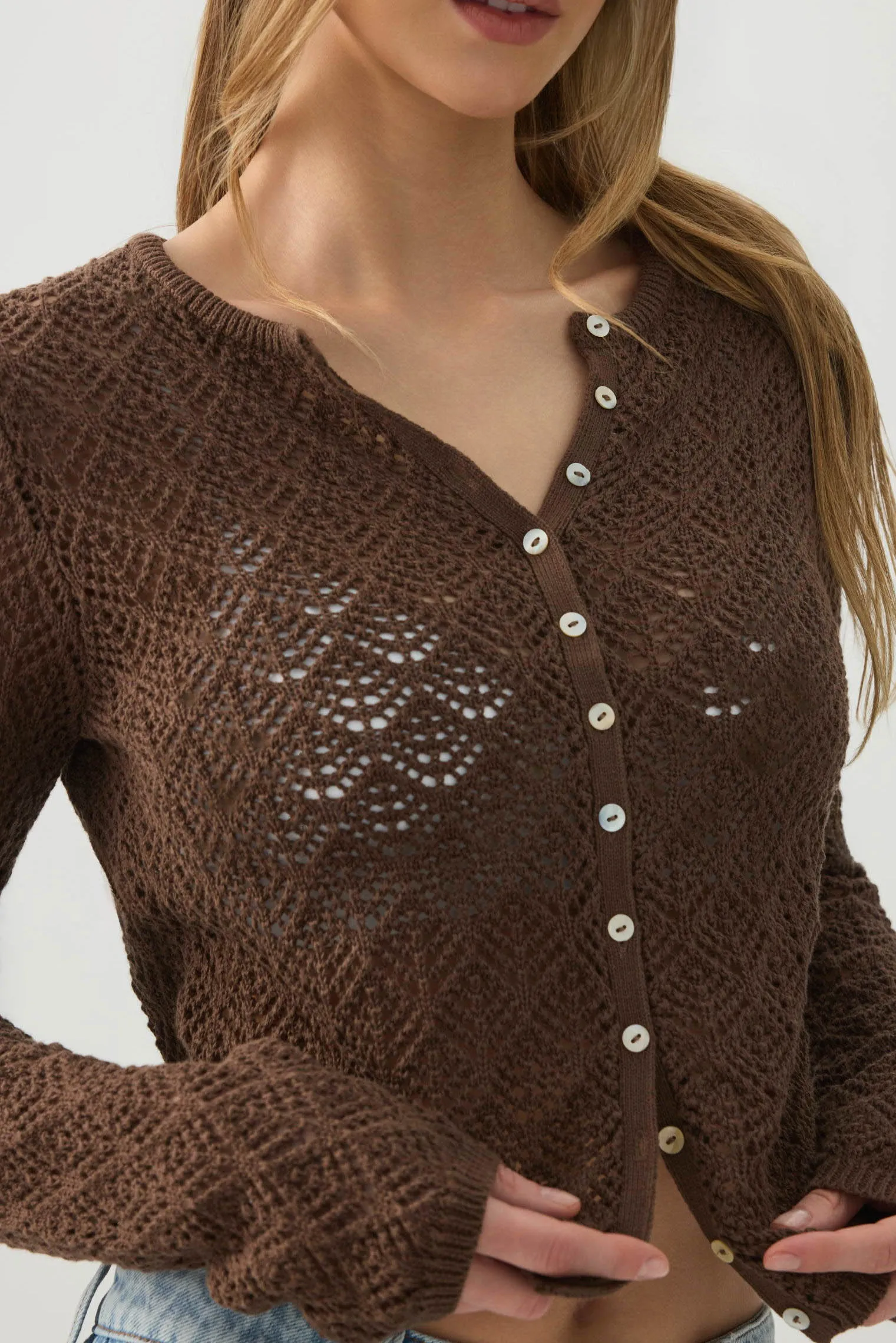 Open Stitch Cardigan