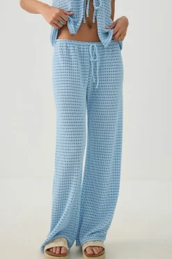 Open Stitch Crochet Pant