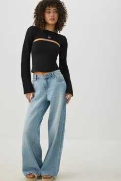 Open Stitch Knit Shrug