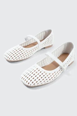 Open Weave Ballet Flats