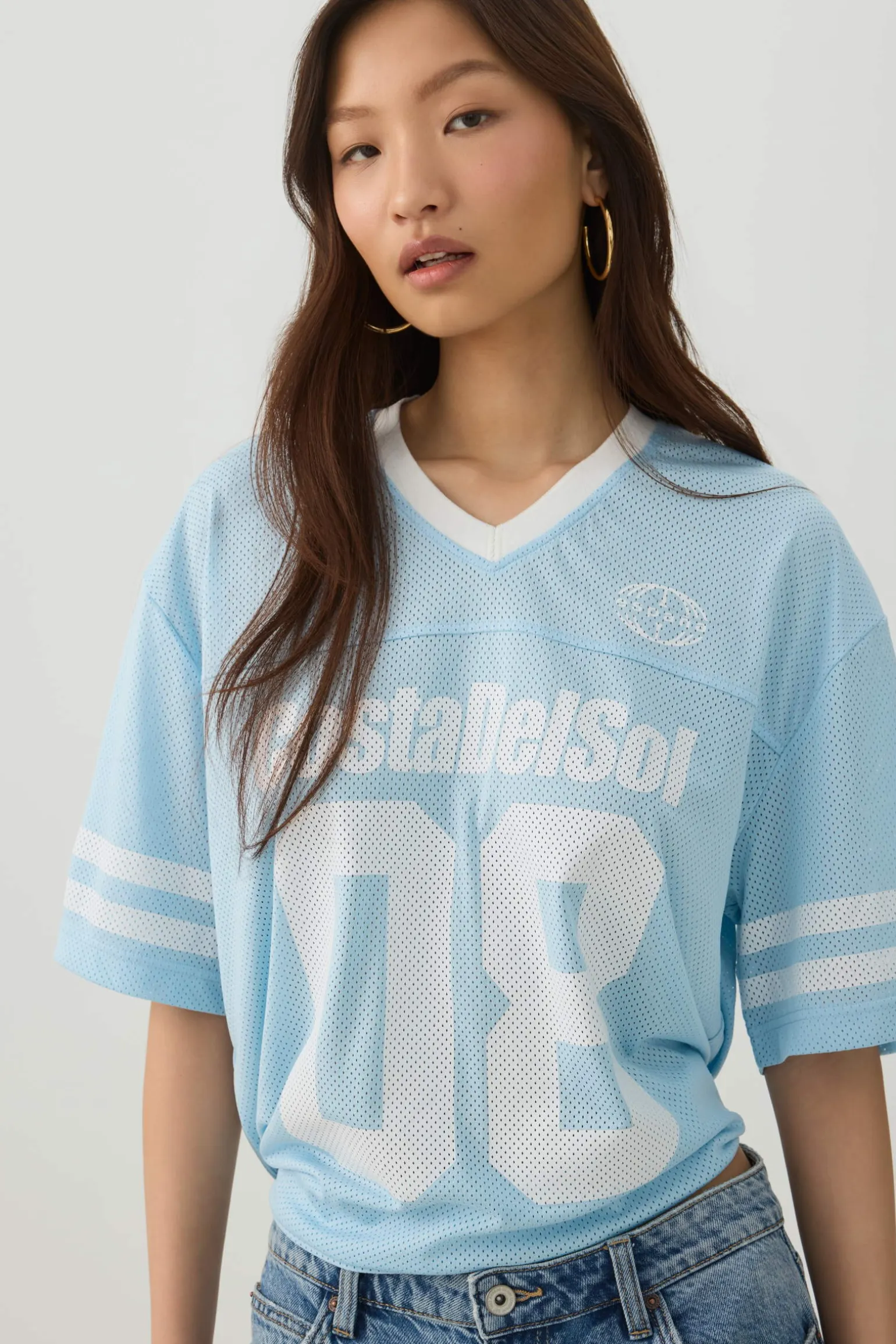 Oversized Football Mesh T-Shirt