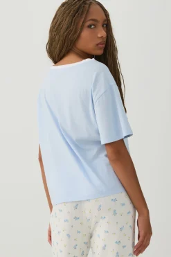 Oversized V-Neck PJ T-Shirt