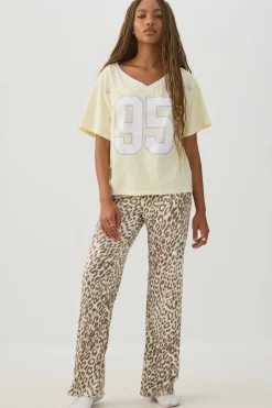 Oversized V-Neck PJ T-Shirt