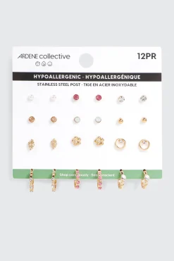 12-Pack Assorted Earrings