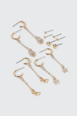 6-Pack Charm Earrings