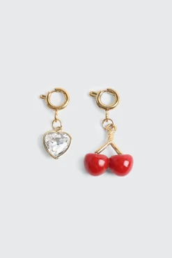 2-Pack Cherry & Heart Bikini Charms