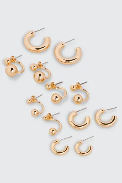 6-Pack Hoop and Stud Earrings