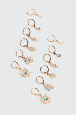 6-Pack Hoop Earrings