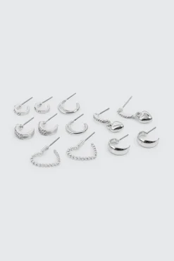 6-Pack Hoop Earrings