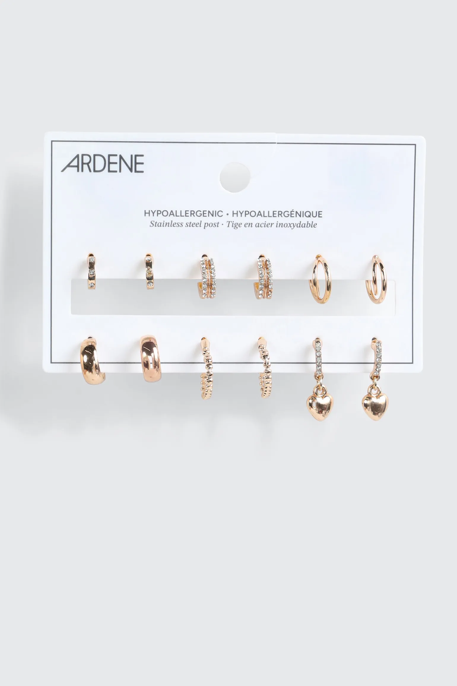 6-Pack Hoop Earrings