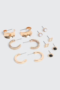 6-Pack Hoop & Stud Earrings