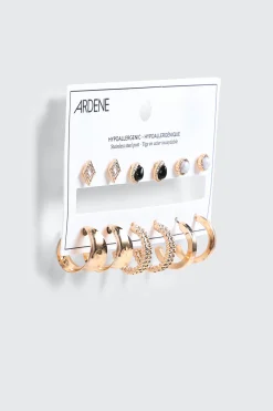 6-Pack Hoop & Stud Earrings