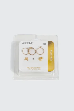 6-Pack 18K Gold Plated Nose Piercings