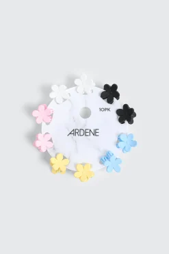 10-Pack Mini Flower Hair Claws