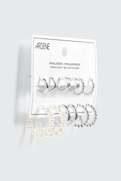 6-Pack Mixed Hoop Earrings