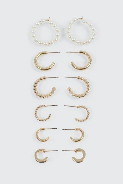 6-Pack Mixed Hoop Earrings