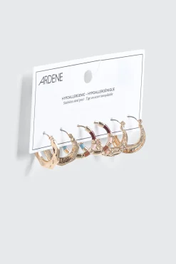 3-Pack Mixed Hoop Earring Set