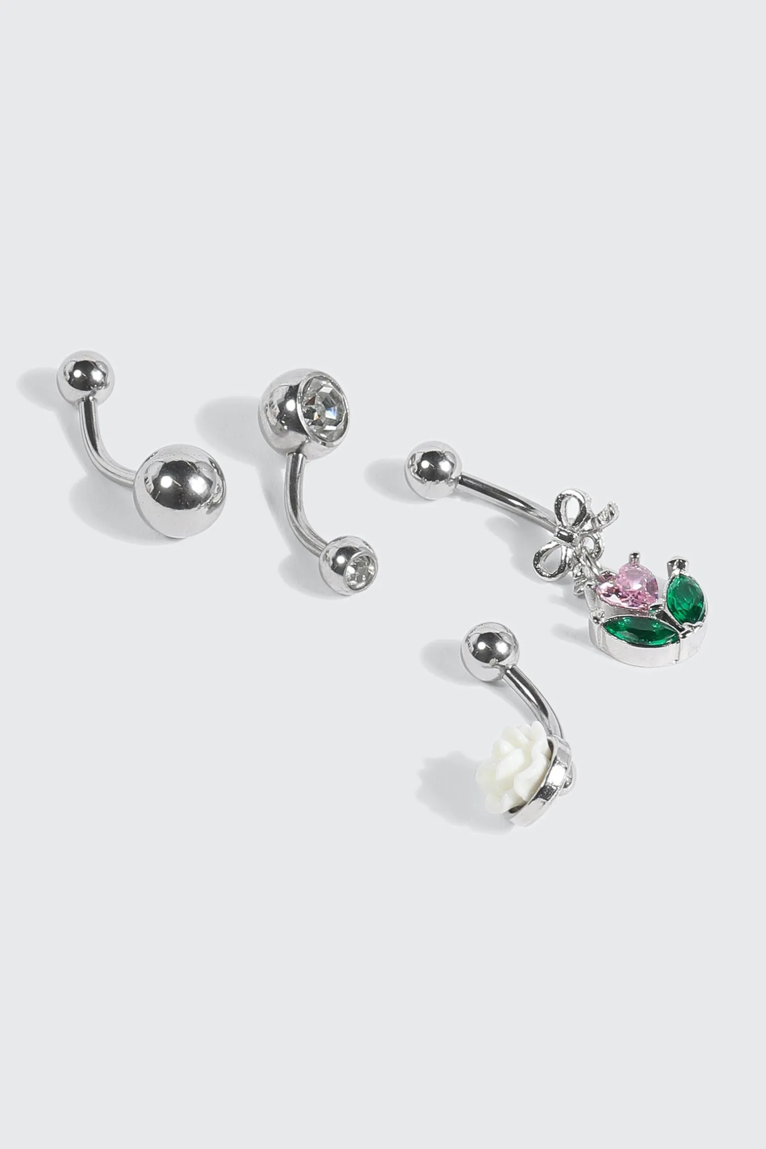 4-Pack Navel Piercings