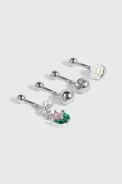 4-Pack Navel Piercings