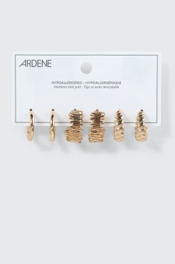 3-Pack of Textured Hoops