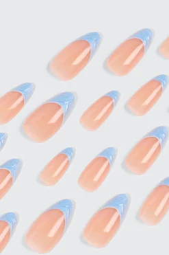 20-Pack Press-On French Tip Nails