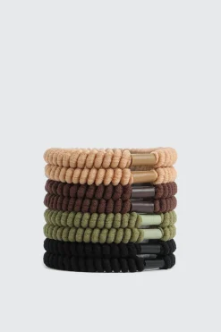 8-Pack Ribbed Hair Ties