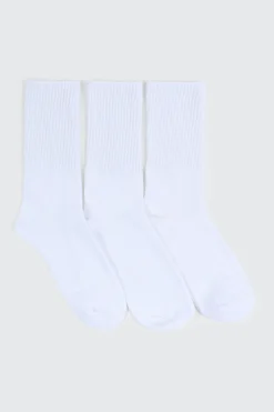 3-Pack Rib Crew Socks