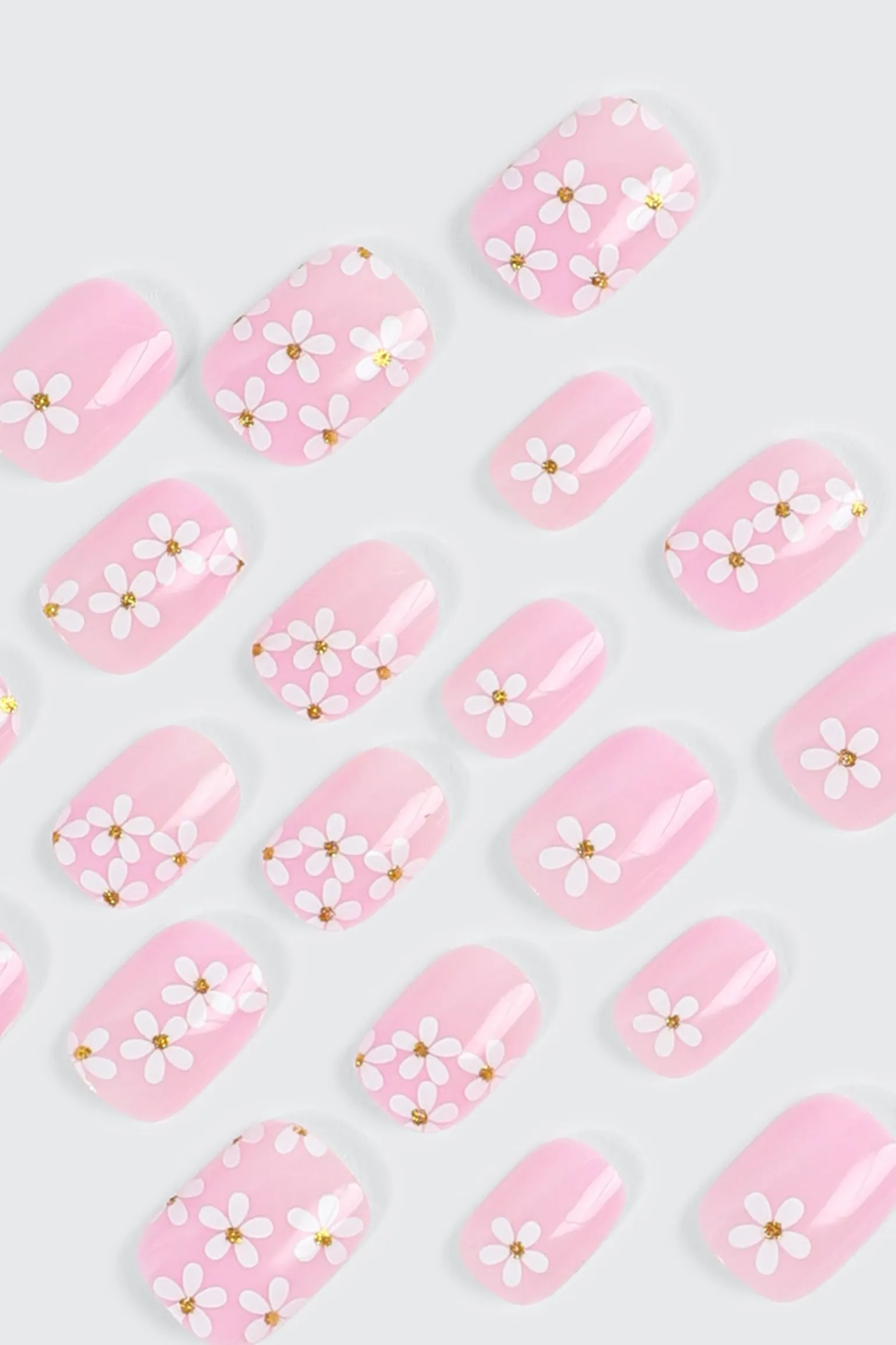 20 Pack Self Adhesive Floral Fake Nails