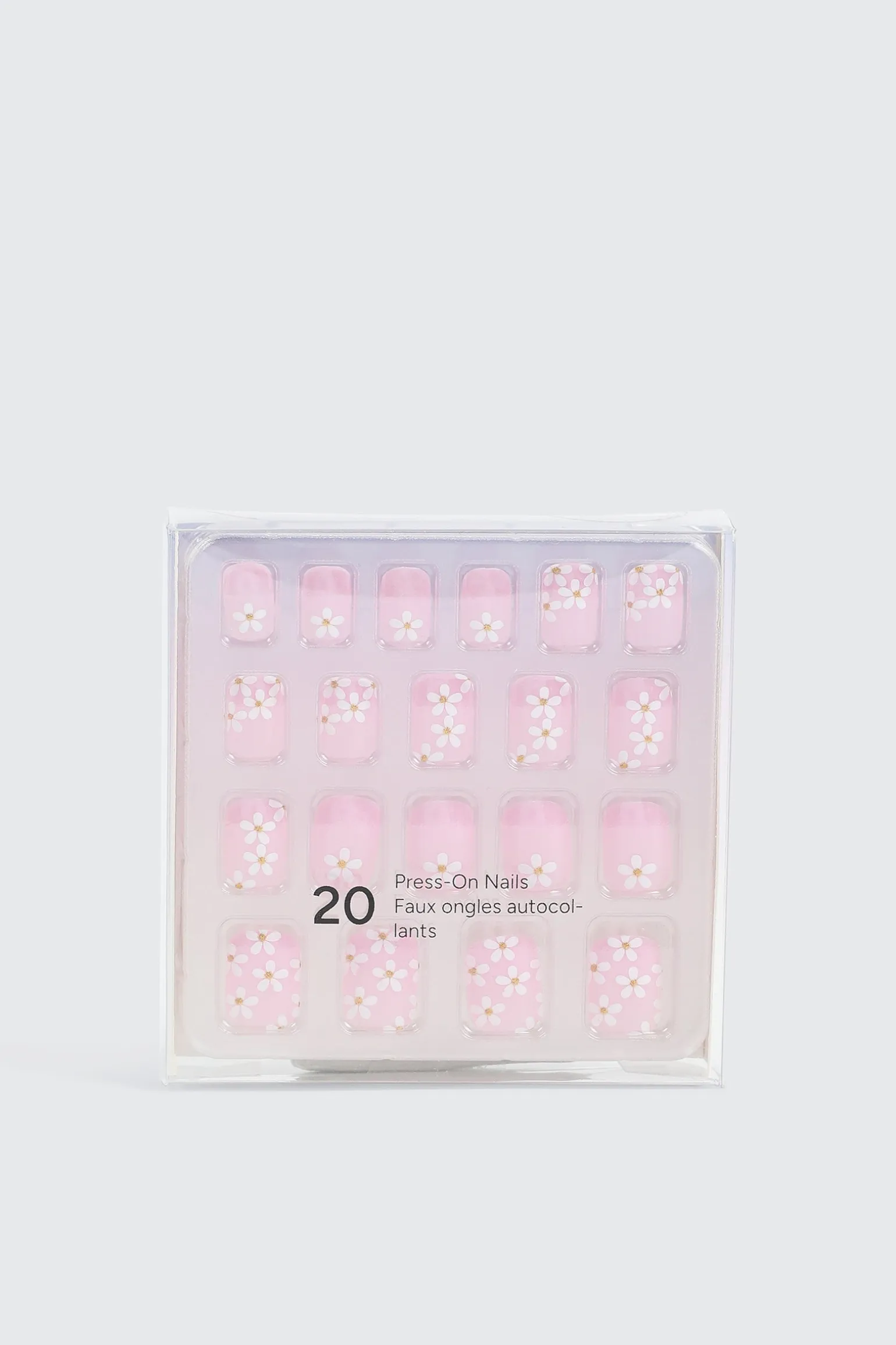 20 Pack Self Adhesive Floral Fake Nails