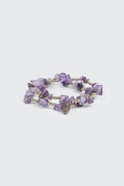2-Pack Semi-Precious Stone Bracelets