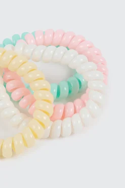 4-Pack Spiral Coil Hair Ties